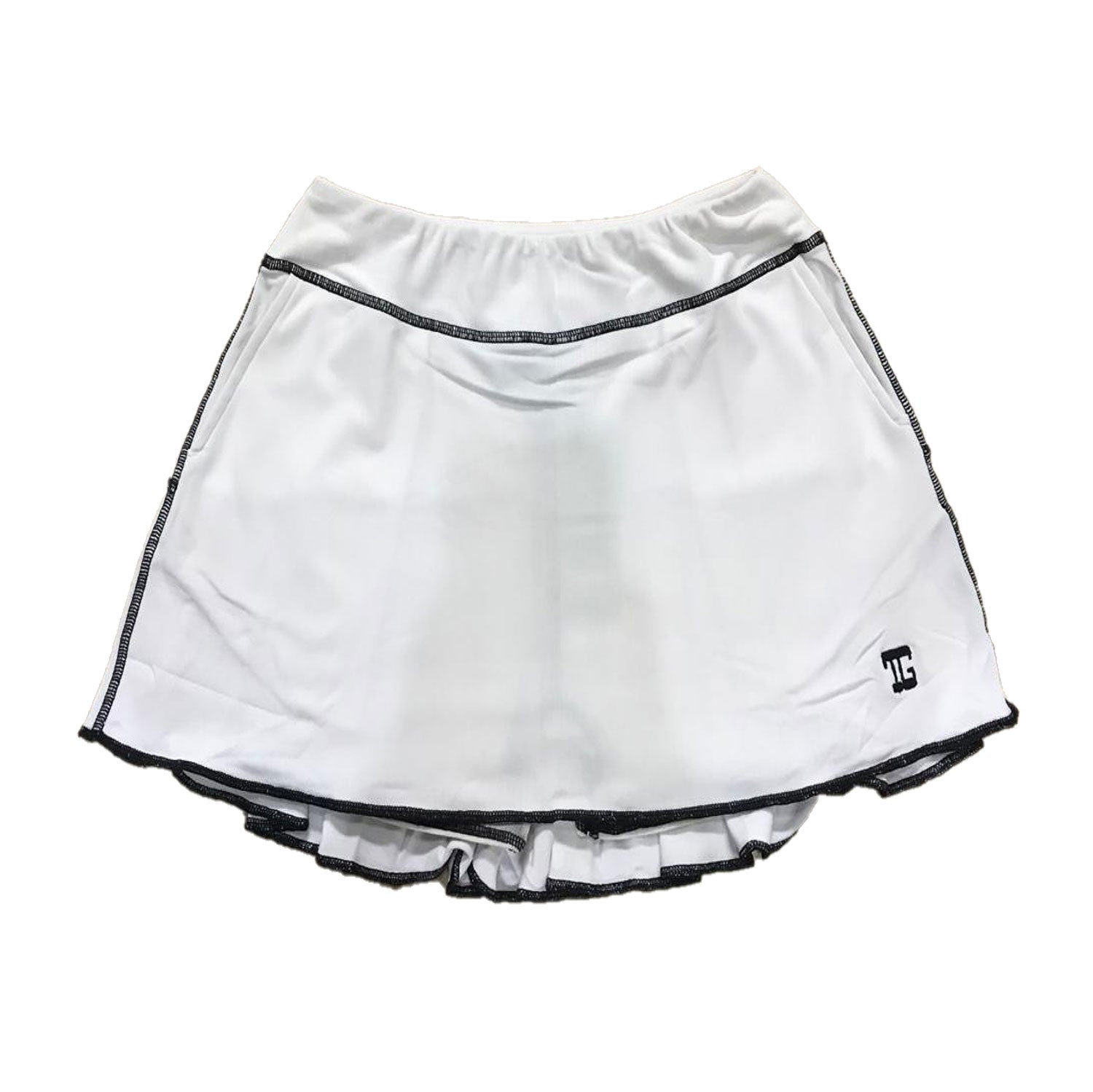 Ladies golf skirt with inner shorts. Women golf skirt with pockets to store golf ball, tees, divot tools. Ultra soft feel swings pleated skirt. Quick Drying, UPF, Asian Fit.   