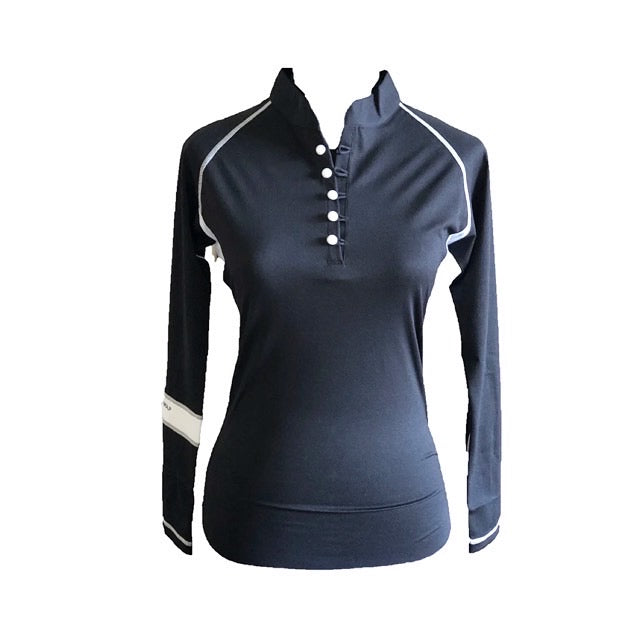 Women's Golf Apparel Golf Wear Ladies Women Long Sleeve Golf Top Women's Long Sleeve Golf Polo, Quick Drying, UPF, Asian Fit.