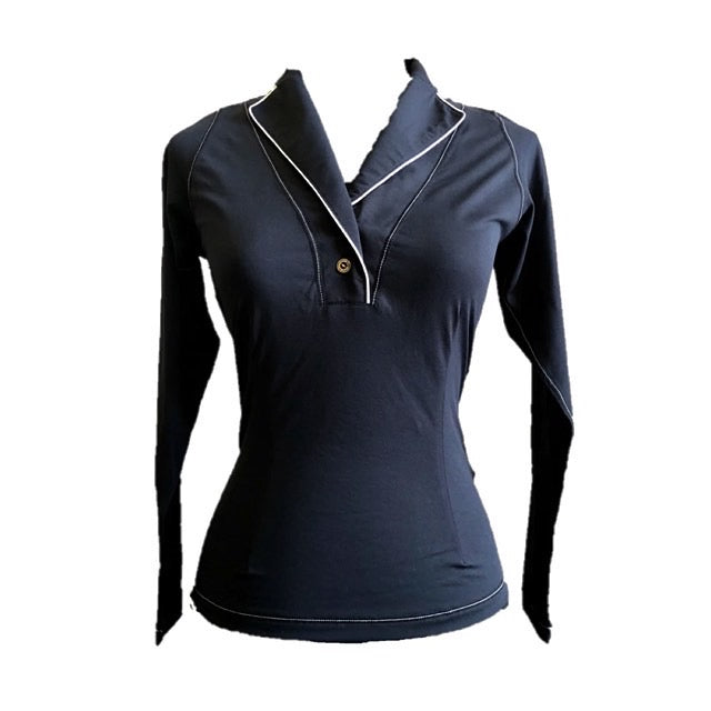 Women's Golf Apparel Golf Wear Ladies Women Long Sleeve Golf Top Women's Long Sleeve Golf Polo, Quick Drying, UPF, Asian Fit.